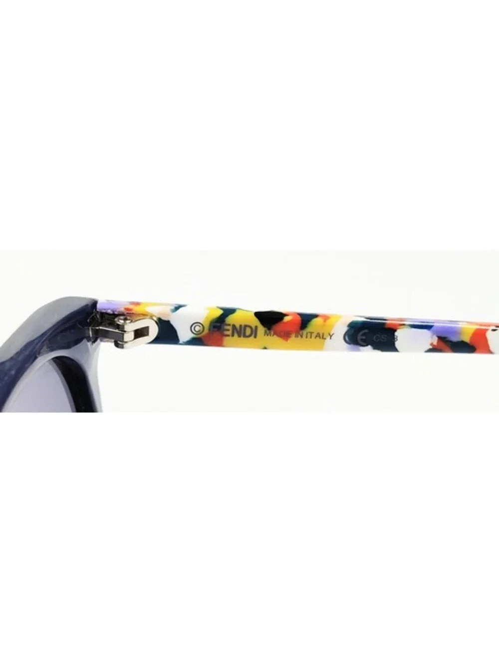 Fendi FF0172/S TTW/9O Sunglasses 58-18-140 Blue Multicolor Italy w/ Case